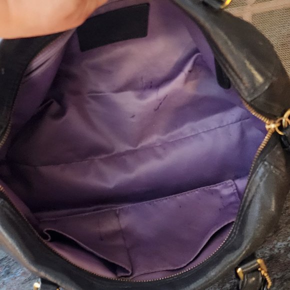 COACH Vintage Y2K 61320-25601 Black Leather Poppy East West Satchel Hand Bag - Picture 14 of 16